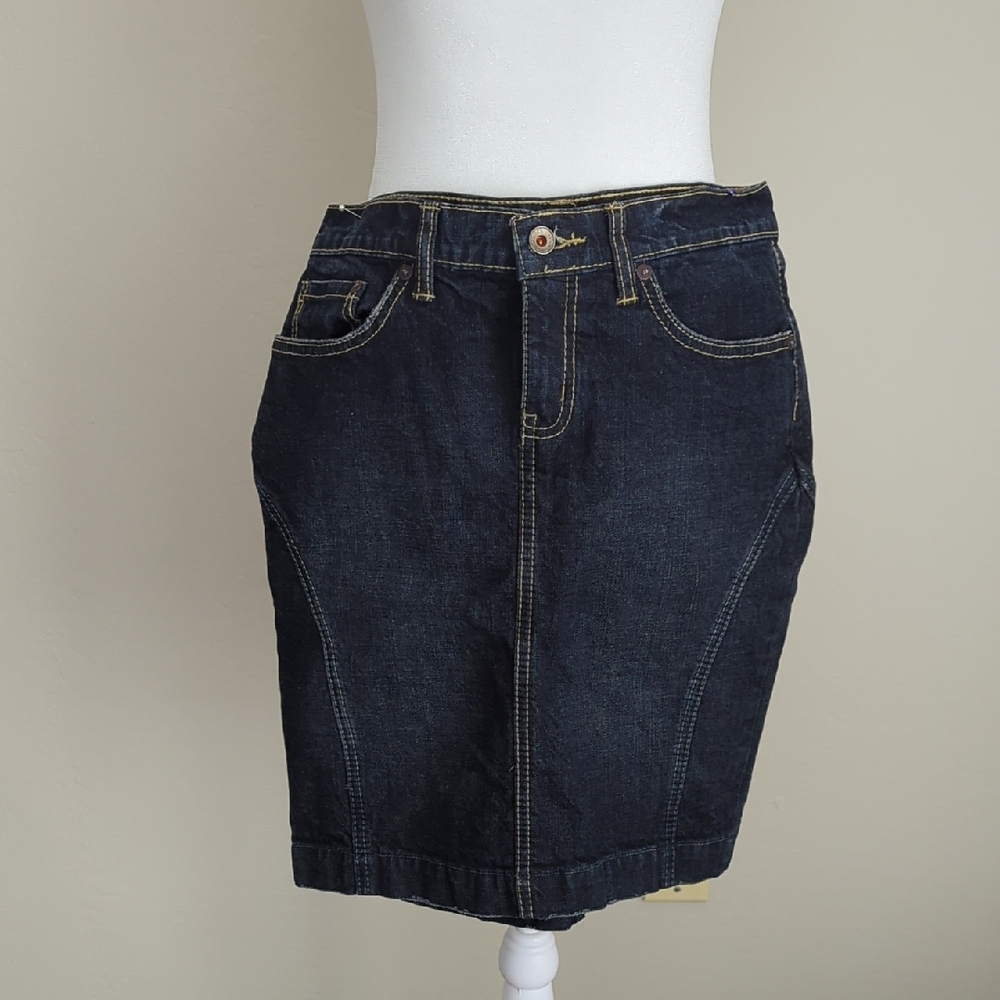 X2 Denim Laboratory Jean Pencil Skirt, Size 4
